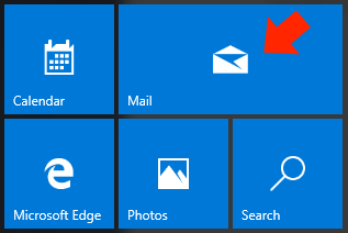 Windows 10 Mail App - Step 2 - Open the Mail App