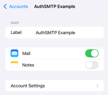 iPhone / iPad iOS18 - Step 5 - Tap Account Settings