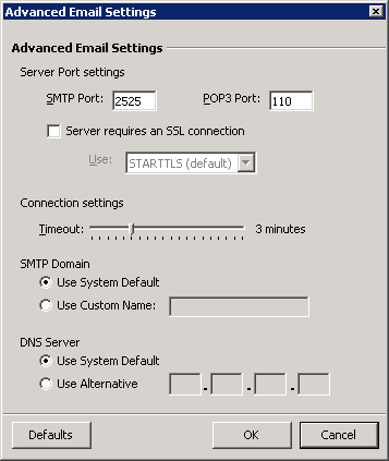 GroupMail 5 - Step 4 - Advanced Email Settings - Change SMTP Port to 2525