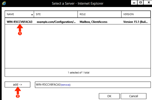 Exchange 2016 Smarthost Setup - Step 12 - Save source servers