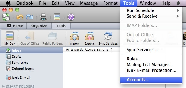 mac mail smtp settings