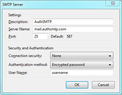 comcast email server settings thunderbird 52.2